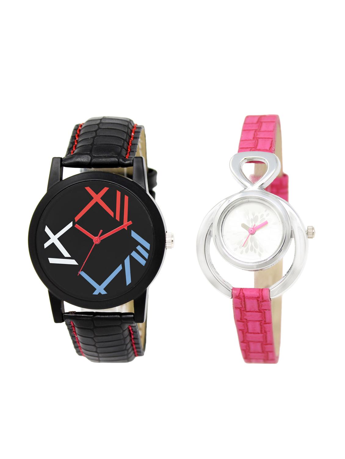 ACNOS Round dial analog couple watch(WAT-LR-12-205-COMBO) - 15501086 - Zoom Image - 1