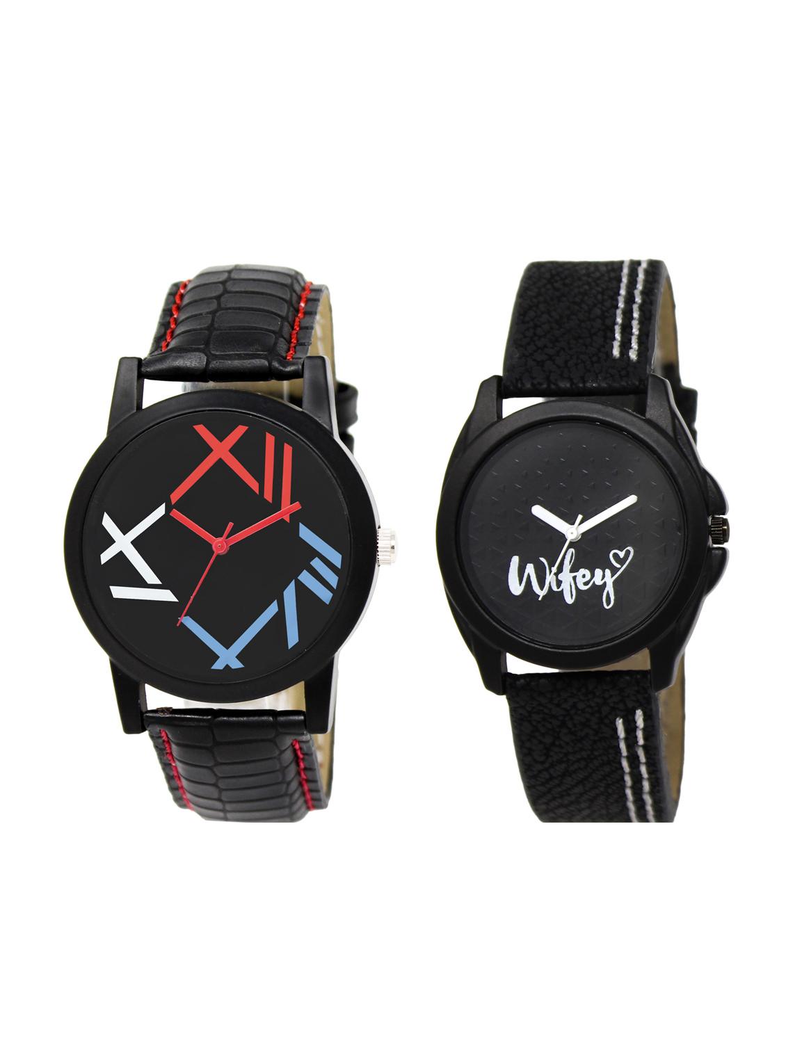 ACNOS Round dial analog couple watch(WAT-LR-12-234-COMBO) - 15501110 - Zoom Image - 1
