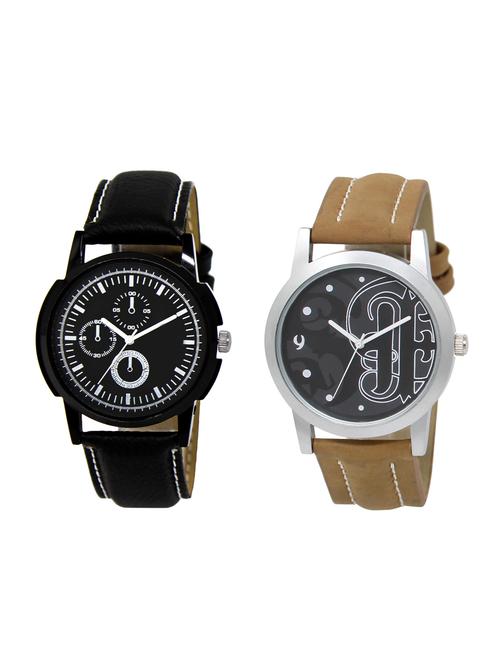 ACNOS Round dial analog watch combo(WAT-LR-13-14-COMBO) - 15501117 - Standard Image - 1