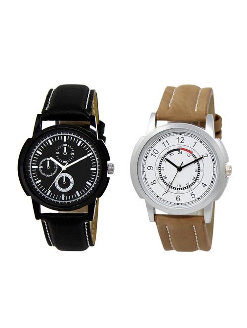 ACNOS Round dial analog watch combo(WAT-LR-13-17-COMBO) - 15501120 - Standard Image - 1