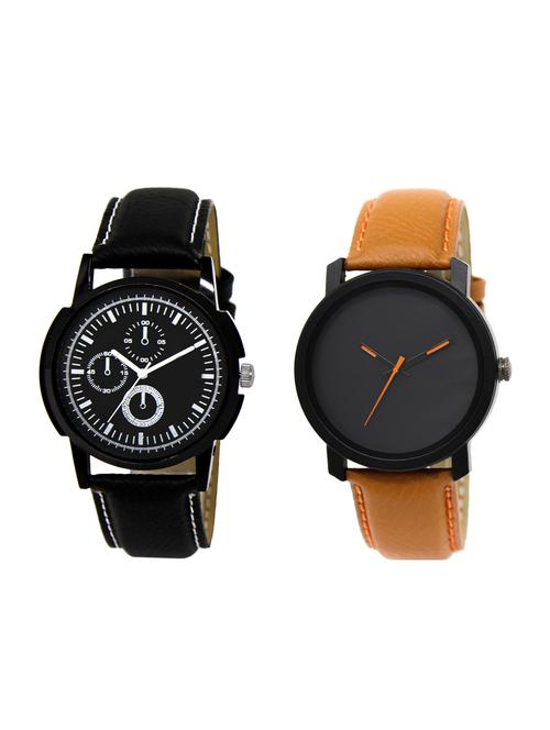 ACNOS Round dial analog watch combo(WAT-LR-13-20-COMBO) - 15501123 - Standard Image - 1