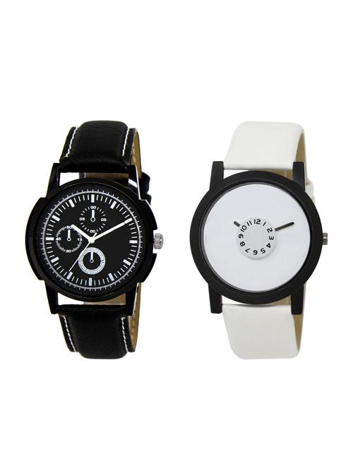 ACNOS Round dial analog watch combo(WAT-LR-13-26-COMBO) - 15501129 - Standard Image - 1