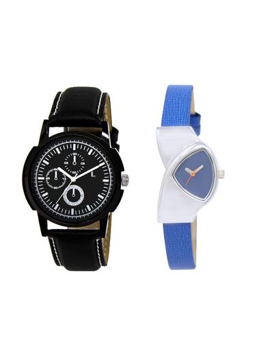 ACNOS Round dial analog couple watch(WAT-LR-13-208-COMBO) - 15501148 - Very Small Image - 1