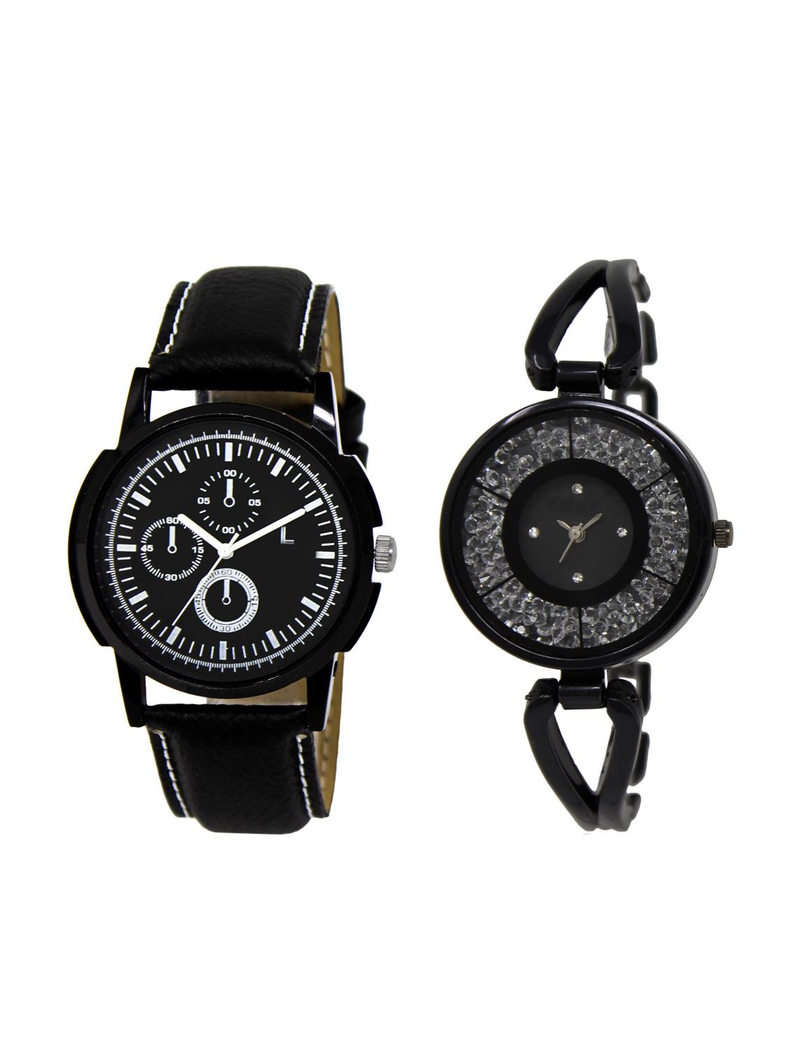 ACNOS Round dial analog couple watch(WAT-LR-13-211-COMBO) - 15501151 - Zoom Image - 1