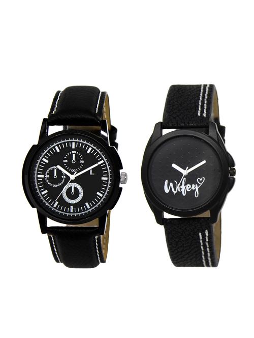 ACNOS Round dial analog watch combo(WAT-LR-13-234-COMBO) - 15501170 - Very Small Image - 1