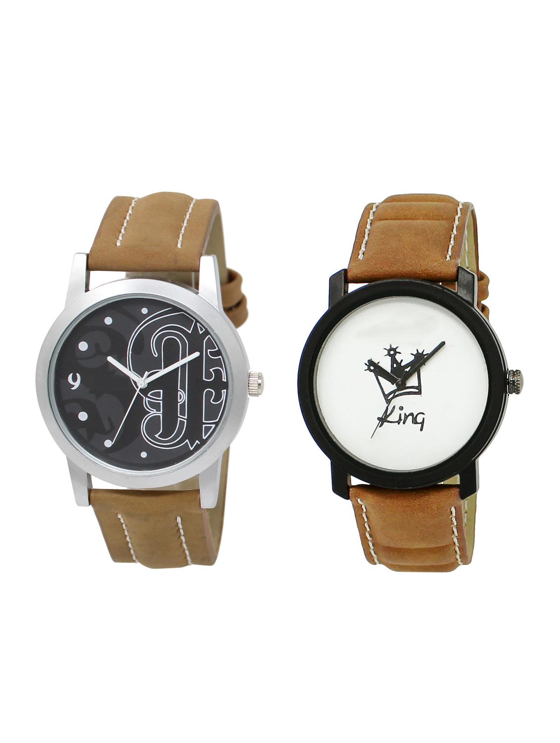 ACNOS Round dial analog watch combo(WAT-LR-14-18-COMBO) - 15501180 - Zoom Image - 1