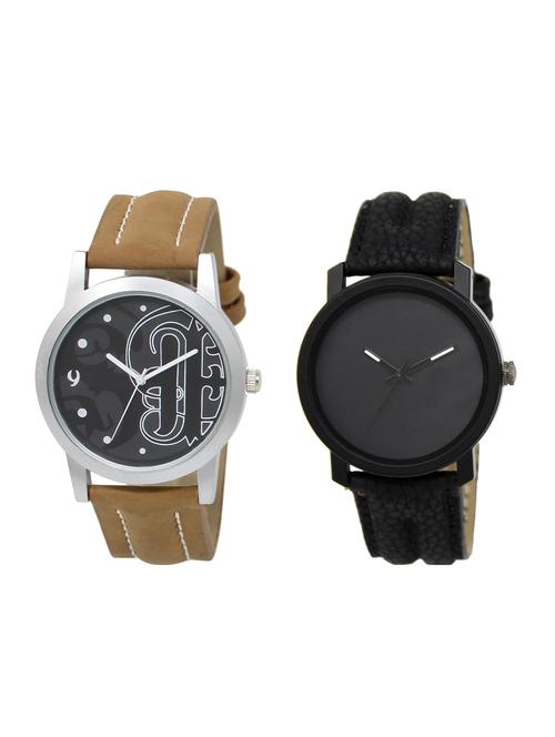 ACNOS Round dial analog watch combo(WAT-LR-14-21-COMBO) - 15501183 - Standard Image - 1