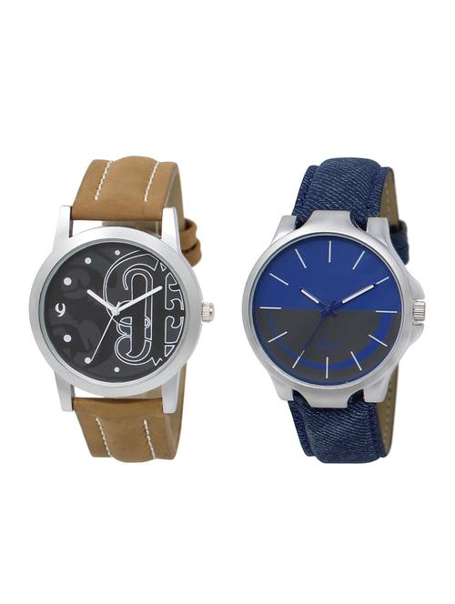 ACNOS Round dial analog watch combo(WAT-LR-14-24-COMBO) - 15501186 - Standard Image - 1