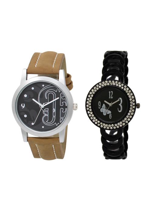 ACNOS Round dial analog couple watch(WAT-LR-14-201-COMBO) - 15501201 - Standard Image - 1