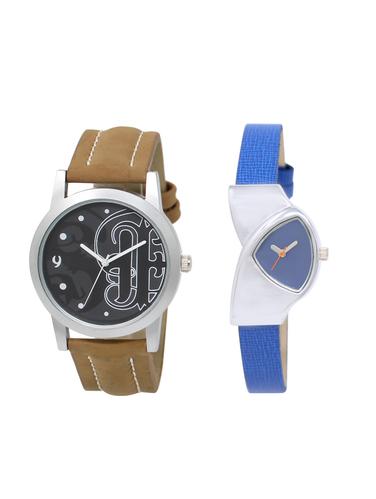 ACNOS Round dial analog couple watch(WAT-LR-14-208-COMBO) - 15501207 - Very Small Image - 1