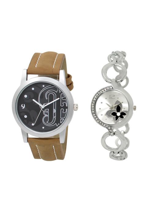 ACNOS Round dial analog couple watch(WAT-LR-14-231-COMBO) - 15501226 - Very Small Image - 1