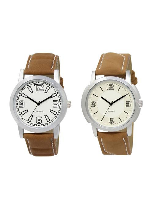 ACNOS Round dial analog watch combo(WAT-LR-15-16-COMBO) - 15501236 - Standard Image - 1