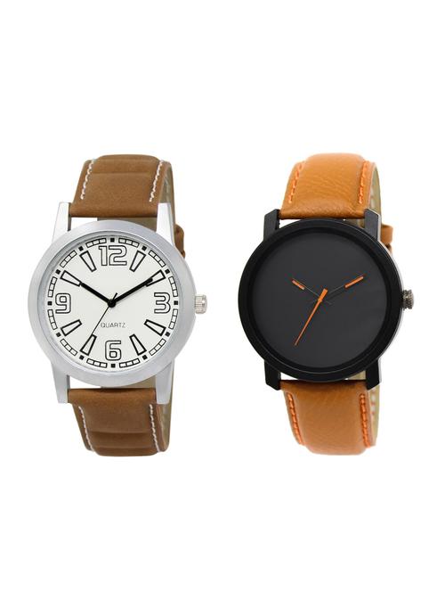 ACNOS Round dial analog watch combo(WAT-LR-15-20-COMBO) - 15501240 - Standard Image - 1