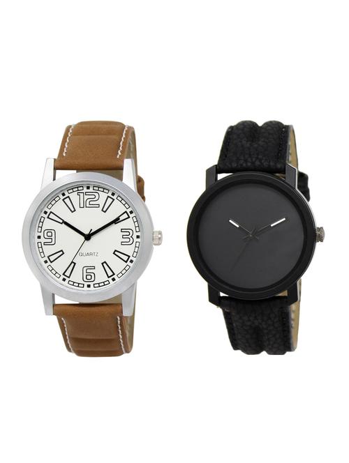 ACNOS Round dial analog watch combo(WAT-LR-15-21-COMBO) - 15501241 - Standard Image - 1