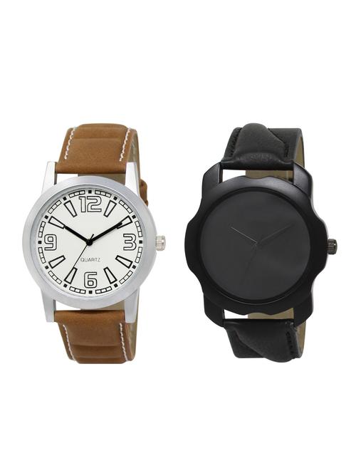 ACNOS Round dial analog watch combo(WAT-LR-15-22-COMBO) - 15501242 - Standard Image - 1