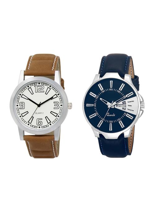 ACNOS Round dial analog watch combo(WAT-LR-15-23-COMBO) - 15501243 - Standard Image - 1