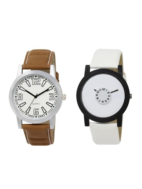 ACNOS Round dial analog watch combo(WAT-LR-15-26-COMBO) - 15501246 - Standard Image - 1