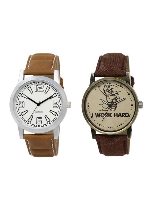 ACNOS Round dial analog watch combo(WAT-LR-15-29-COMBO) - 15501249 - Standard Image - 1