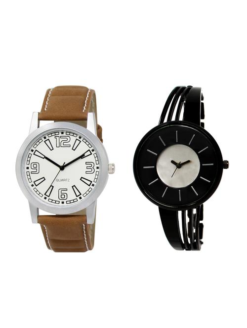 ACNOS Round dial analog couple watch(WAT-LR-15-212-COMBO) - 15501256 - Very Small Image - 1