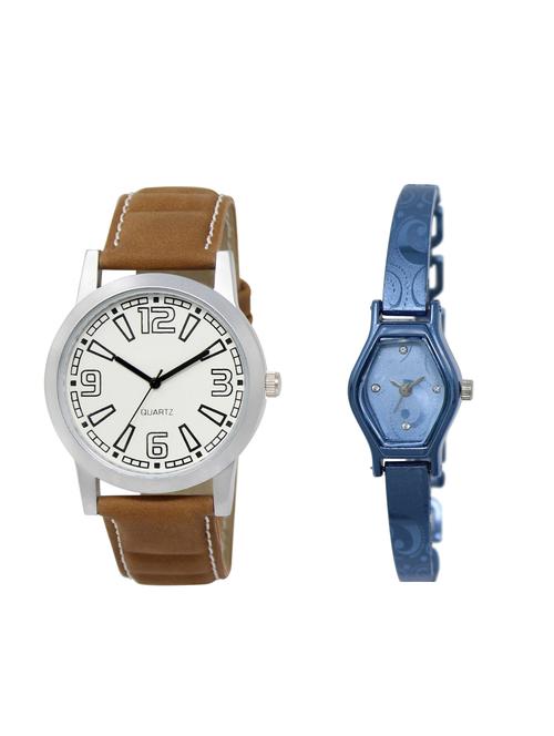 ACNOS Round dial analog couple watch(WAT-LR-15-218-COMBO) - 15501273 - Very Small Image - 1