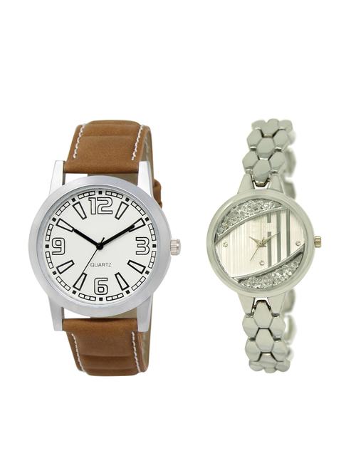 ACNOS Round dial analog couple watch(WAT-LR-15-223-COMBO) - 15501278 - Standard Image - 1