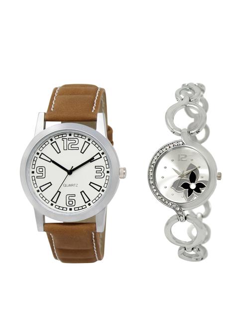 ACNOS Round dial analog couple watch(WAT-LR-15-231-COMBO) - 15501284 - Very Small Image - 1