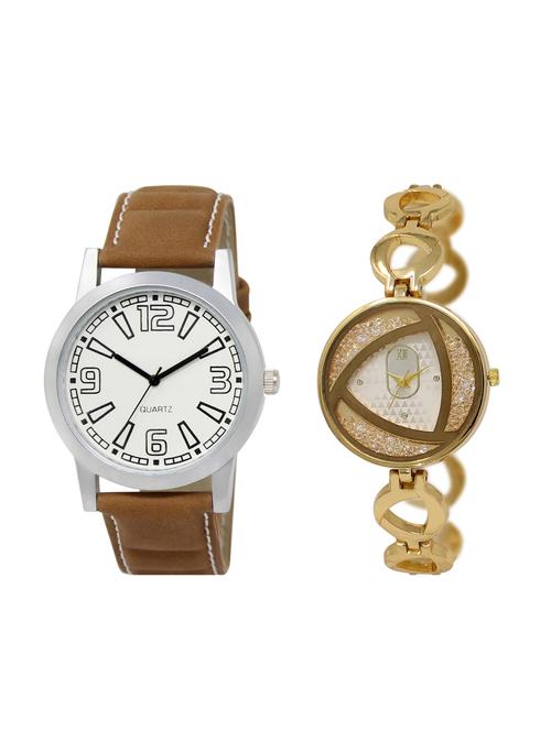 ACNOS Round dial analog couple watch(WAT-LR-15-239-COMBO) - 15501292 - Standard Image - 1