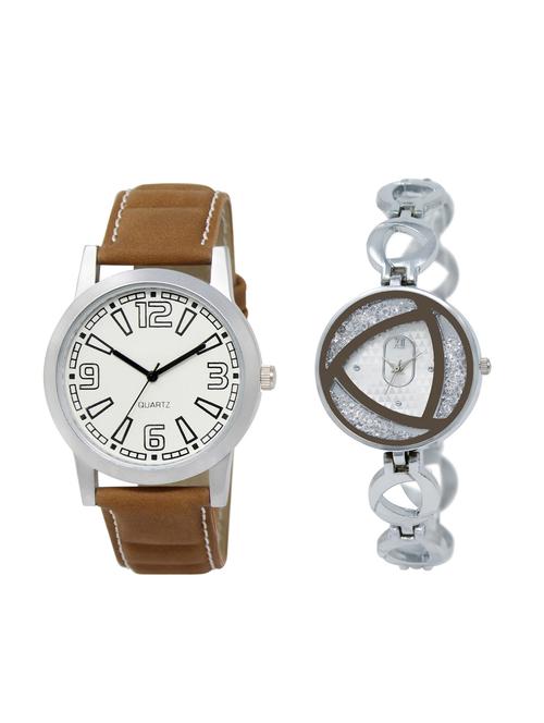 ACNOS Round dial analog couple watch(WAT-LR-15-240-COMBO) - 15501293 - Very Small Image - 1