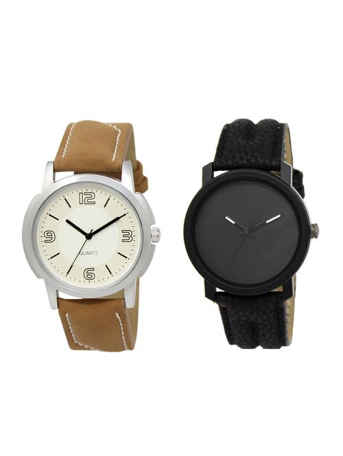 ACNOS Round dial analog watch combo(WAT-LR-16-21-COMBO) - 15501298 - Standard Image - 1