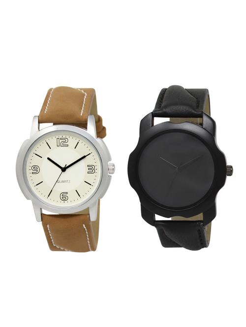 ACNOS Round dial analog watch combo(WAT-LR-16-22-COMBO) - 15501299 - Very Small Image - 1