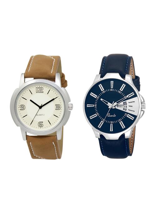 ACNOS Round dial analog watch combo(WAT-LR-16-23-COMBO) - 15501300 - Standard Image - 1
