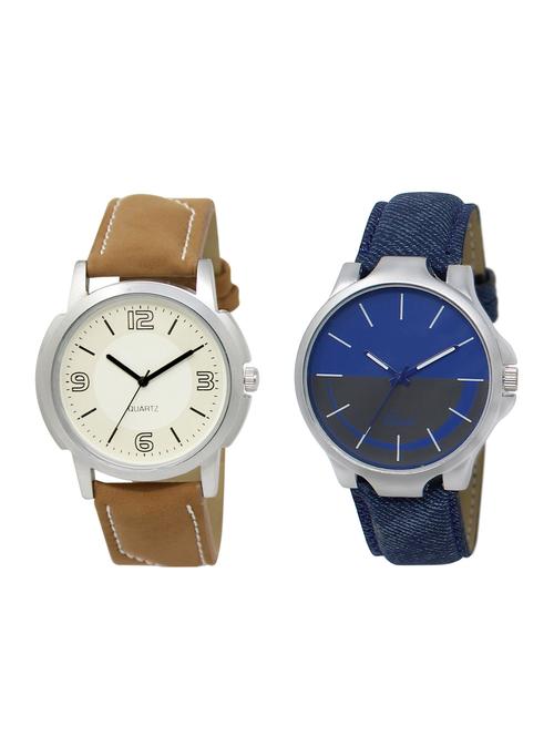 ACNOS Round dial analog watch combo(WAT-LR-16-24-COMBO) - 15501301 - Standard Image - 1
