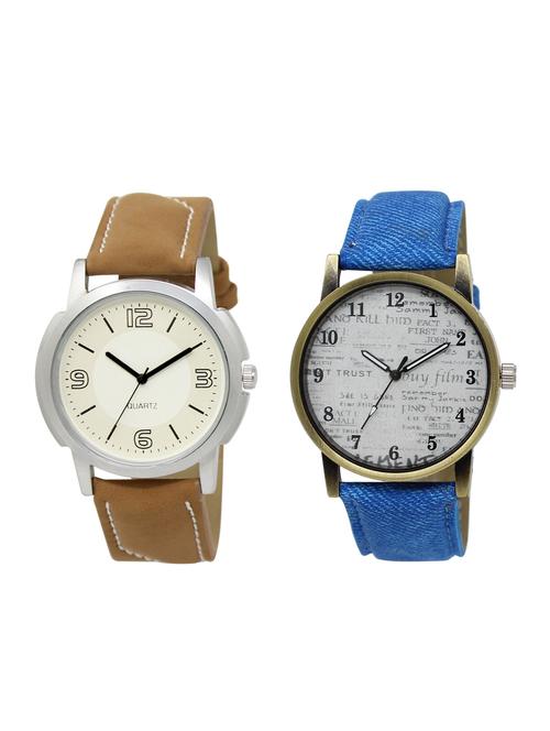 ACNOS Round dial analog watch combo(WAT-LR-16-28-COMBO) - 15501305 - Standard Image - 1