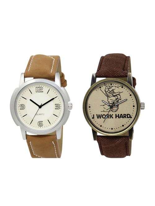ACNOS Round dial analog watch combo(WAT-LR-16-29-COMBO) - 15501306 - Standard Image - 1
