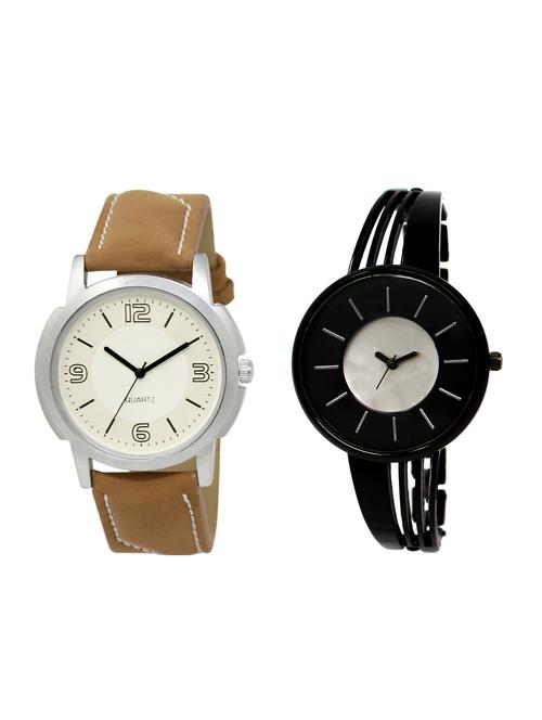 ACNOS Round dial analog couple watch(WAT-LR-16-212-COMBO) - 15501313 - Very Small Image - 1