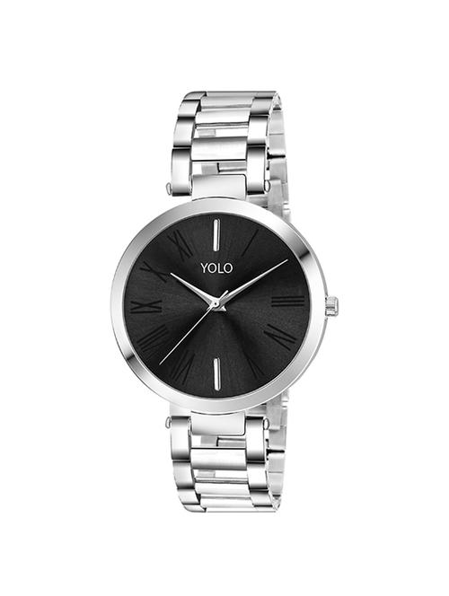 YOLO round dial analog watch YLC-0124 - 15502208 - Standard Image - 1