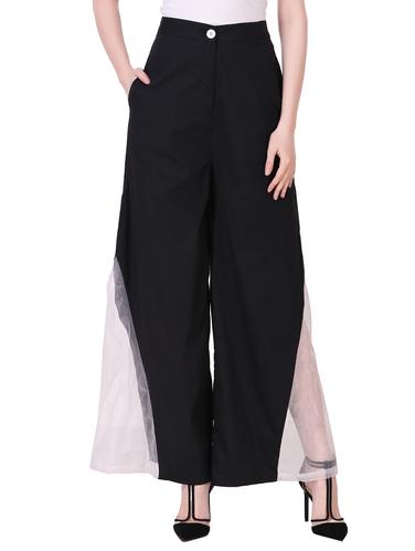 sheer paneled palazzo - 15502238 - Very Small Image - 1