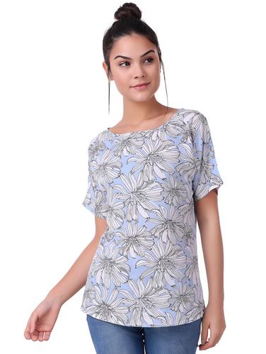 short sleeved printed regular top - 15502282 - Very Small Image - 1