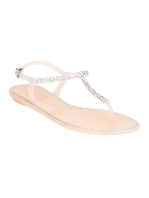 beige t-strap sandals - 15502438 - Standard Image - 1
