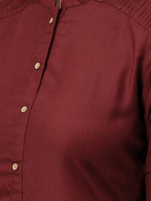 pintucks straight kurta - 15502649 - Standard Image - 4