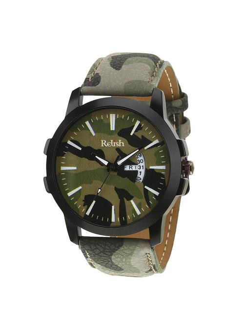 Relish Leather strap analog watch (RE-GA968DD) - 15502679 - Standard Image - 1