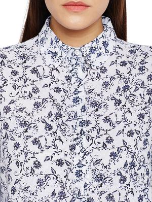 concealed placket printed shirt - 15502686 - Standard Image - 4