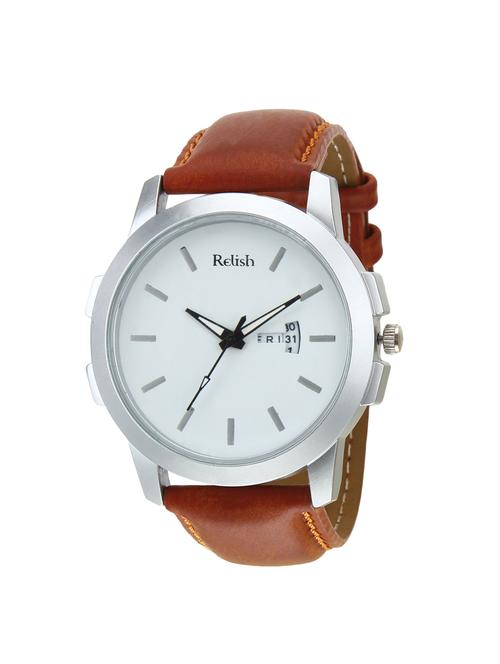 Relish Leather strap analog watch (RE-ST975DD) - 15502757 - Standard Image - 1
