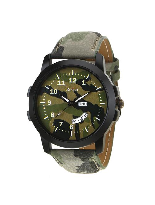Relish Leather strap analog watch (RE-GA970DD) - 15502887 - Standard Image - 1