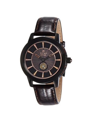 Titan leather strap analog watch - 2523NL01 - 15502933 - Very Small Image - 1