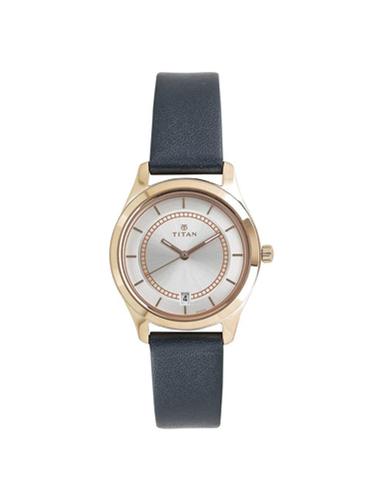 Titan Leather strap analog watch-2596WL01 - 15502943 - Very Small Image - 1
