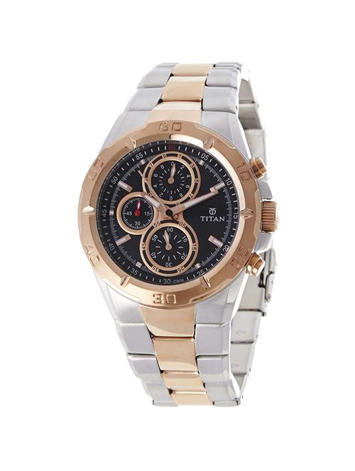 Titan Metal strap chronograph watch - N9308KM02 - 15502974 - Standard Image - 1