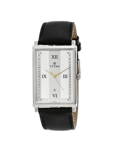 Titan Leather strap analog watch-1776SL01 - 15502991 - Very Small Image - 1