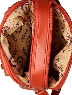 red leatherette (pu) regular sling bag - 15503432 - Standard Image - 3