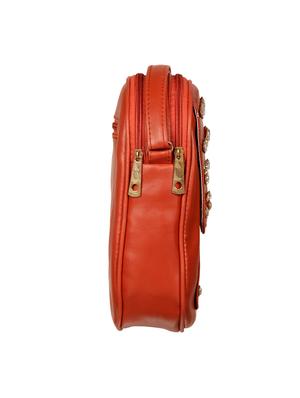 red leatherette (pu) regular sling bag - 15503432 - Standard Image - 5